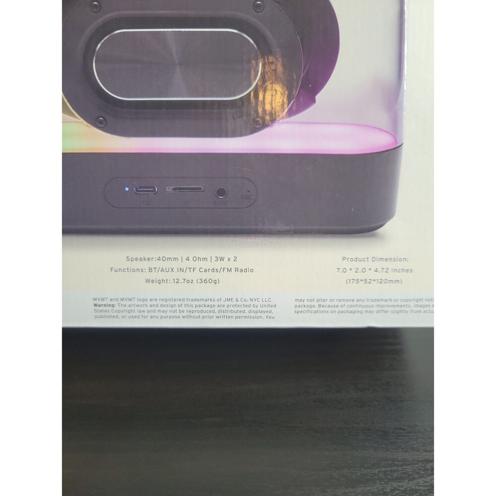 Borealis light up bluetooth wireless stereo speaker - Picture 6 of 7